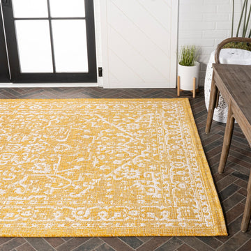 Malta Bohemian Medallion Textured Weave Indoor/outdoor Area Rug